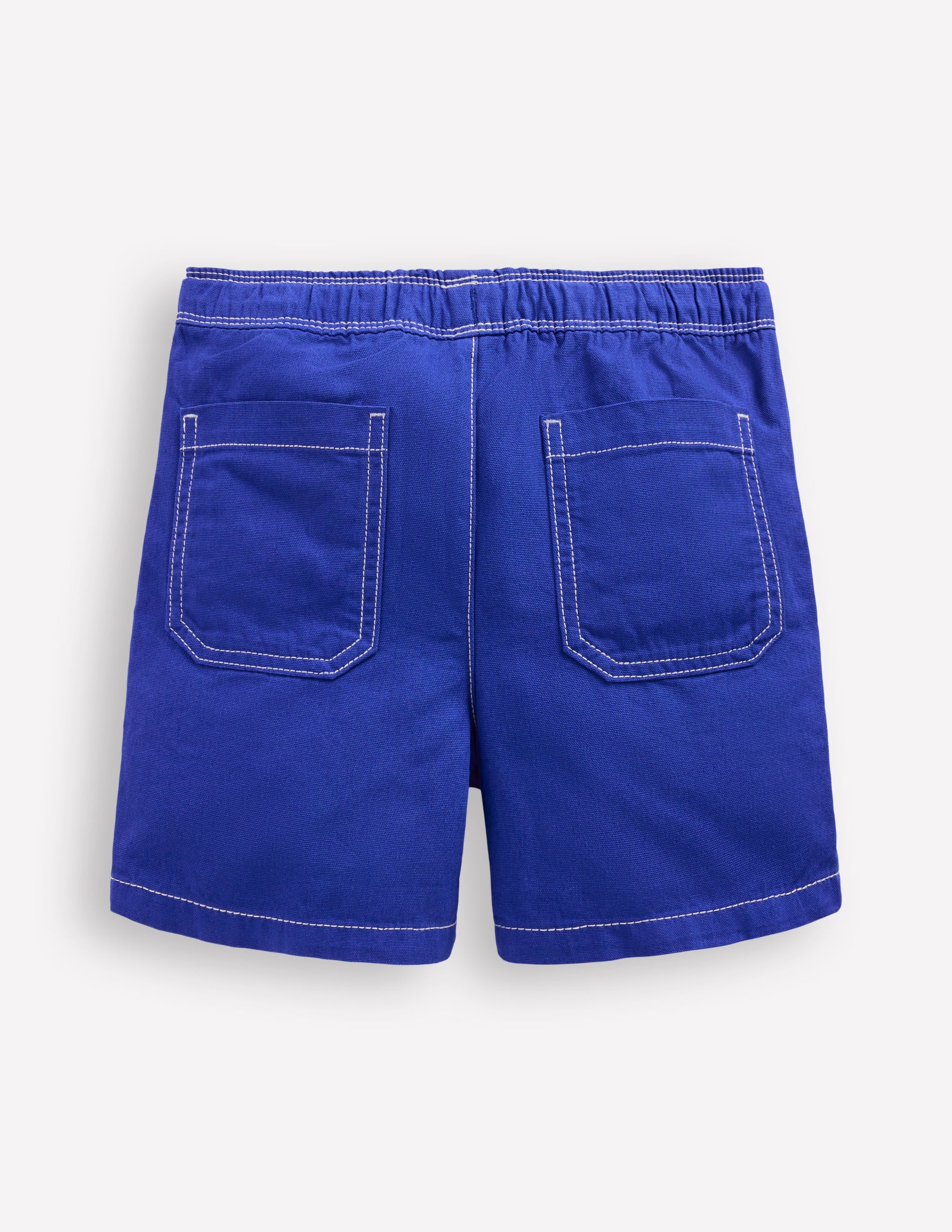Pull-On Cotton Shorts-Bright Blue - Image 2