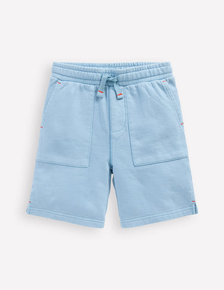 Garment Dye Shorts-Glacier Blue