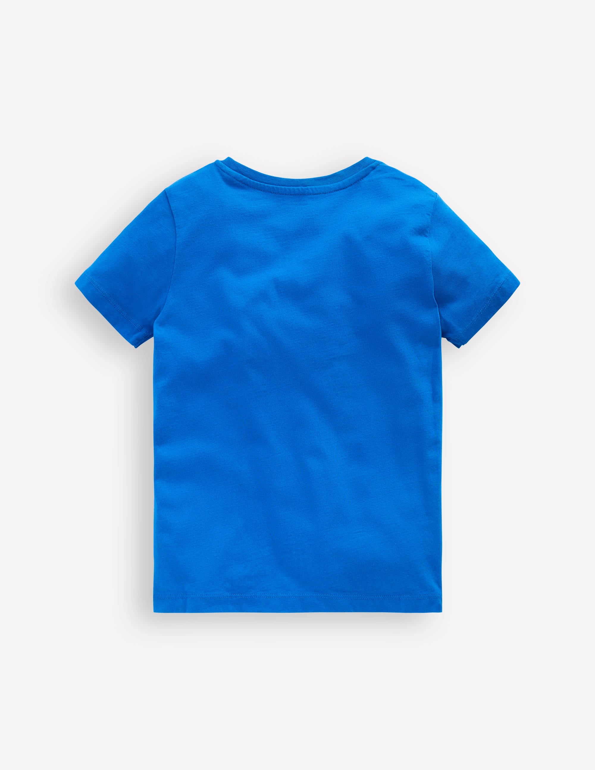 Zip Applique T-shirt-Kingfisher Blue Dog - Image 2