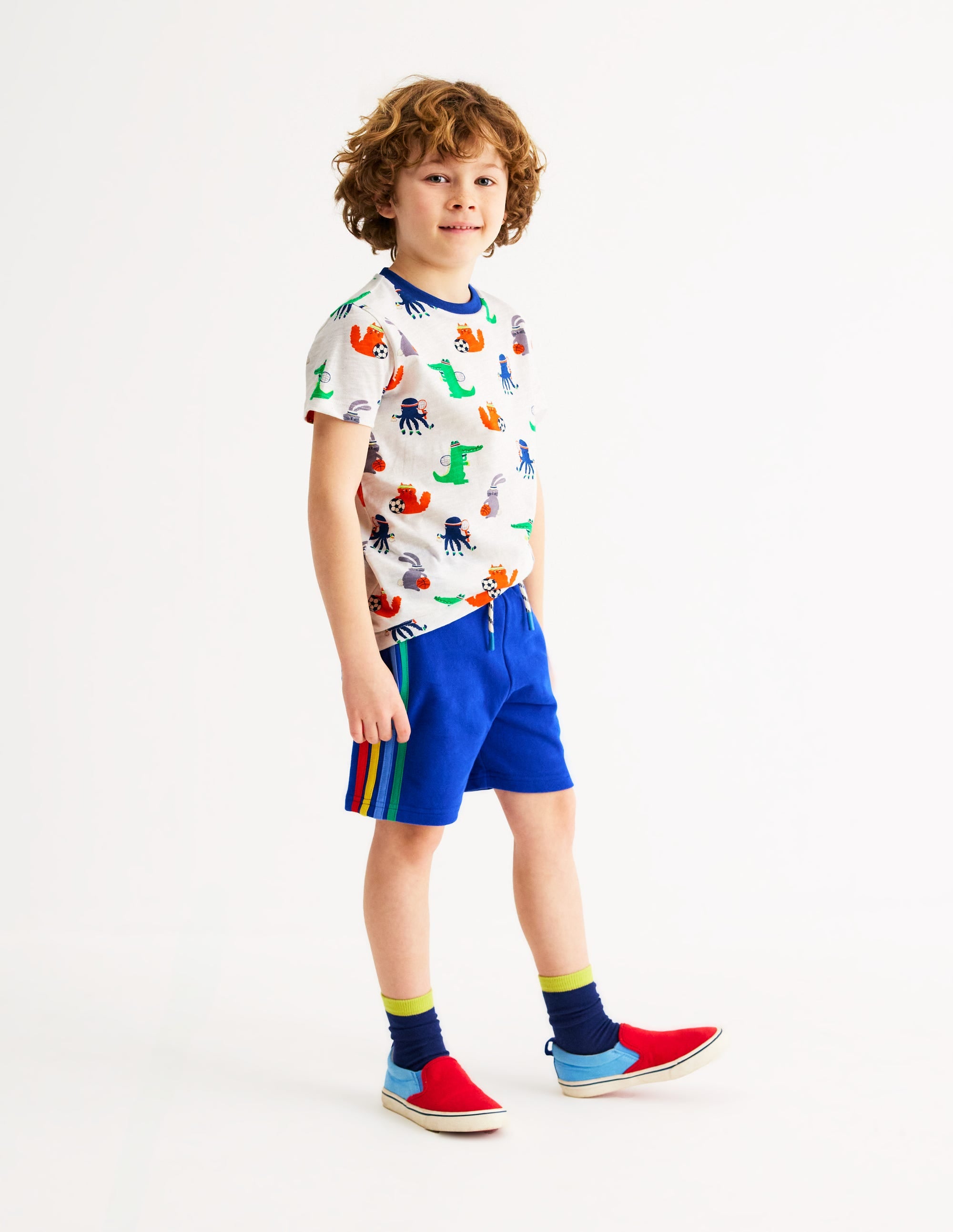 All-Over Printed T-Shirt-Soft Ivory Sporty Pets - Image 4