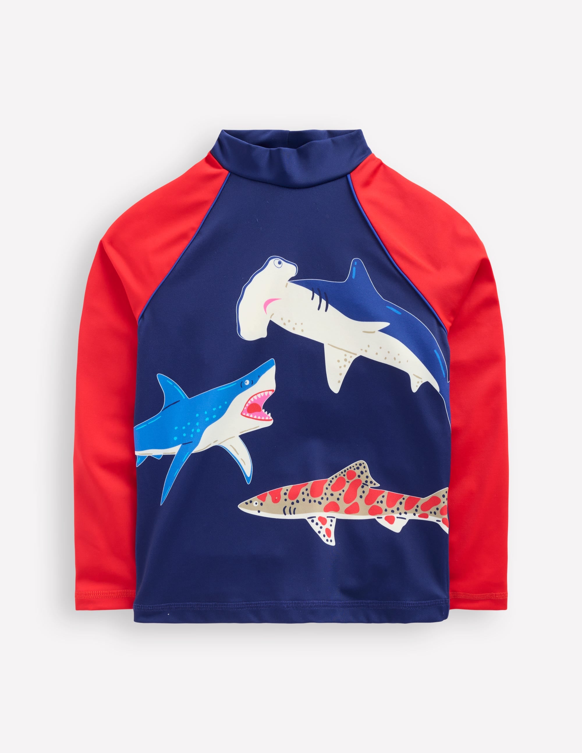 Logo Rash Vest-College Navy Sharks - Image 1
