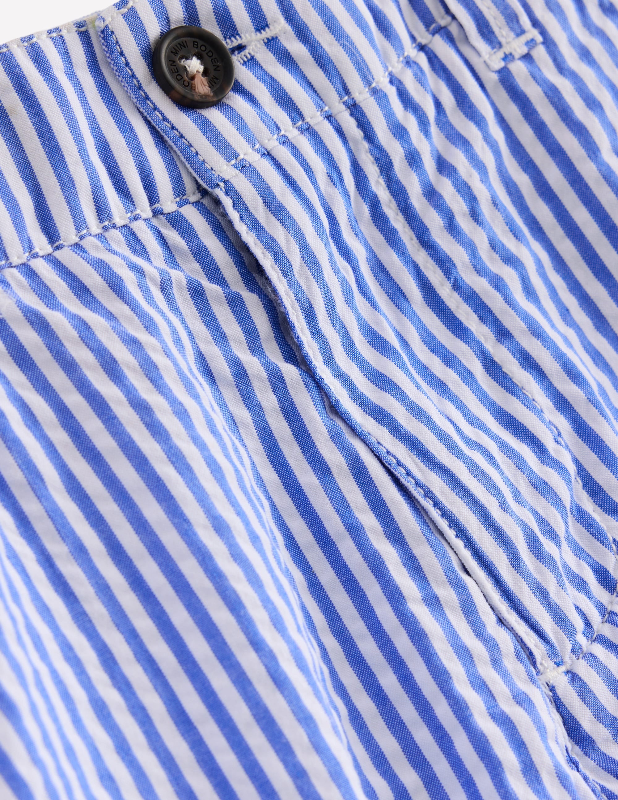 Seersucker Shorts-Blue Ticking Stripe - Image 3