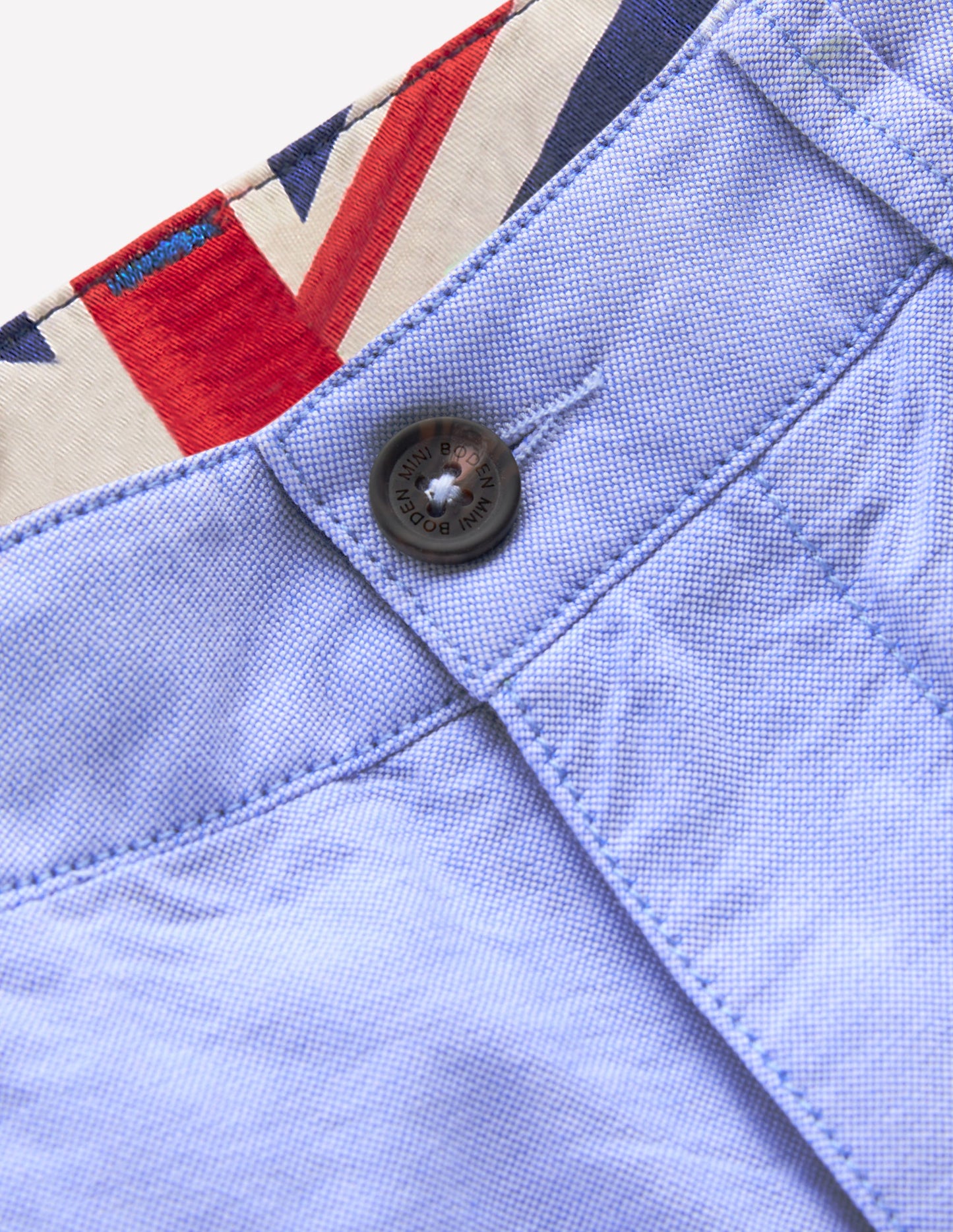 Classic Chino Shorts-Blue Oxford