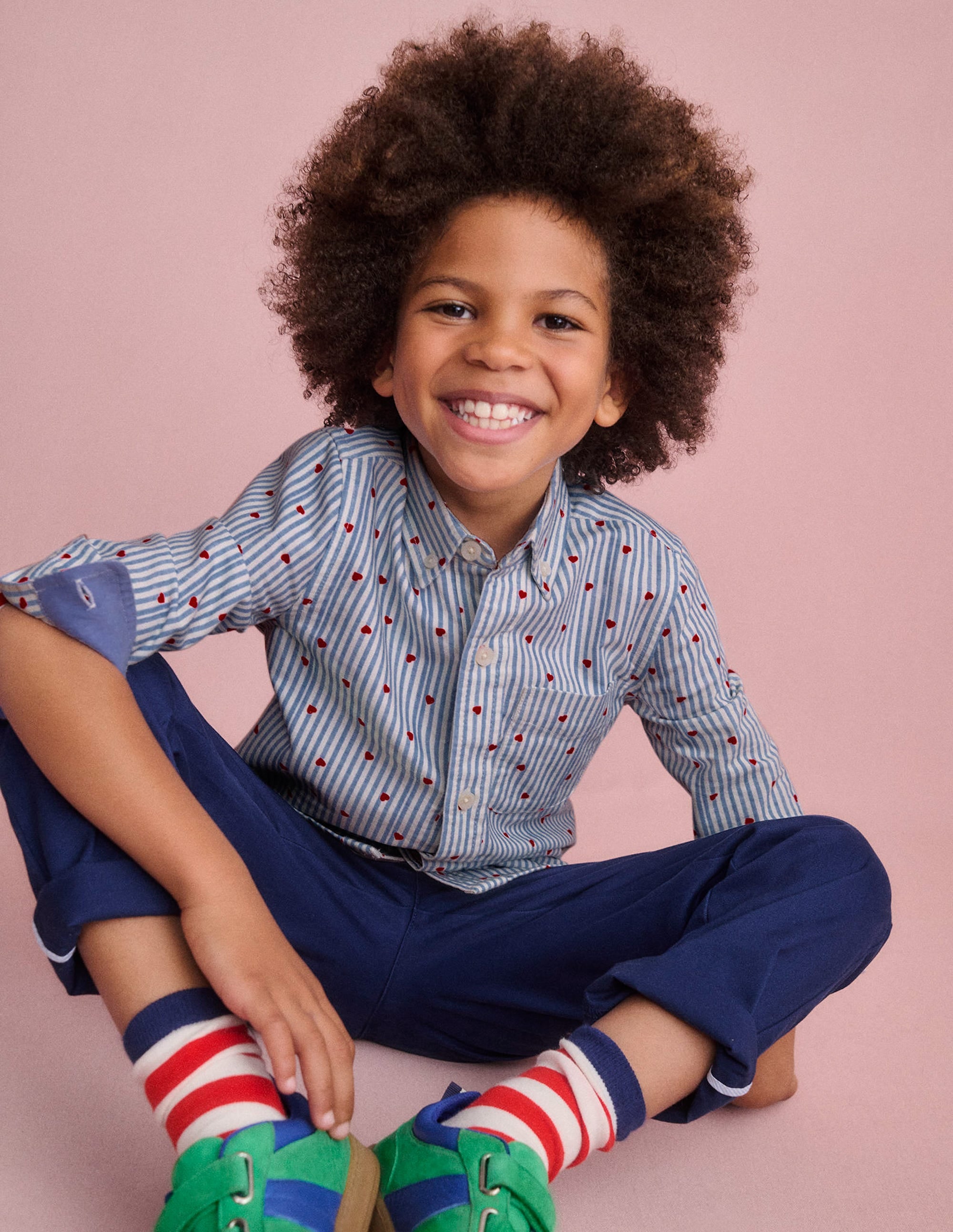 Cotton Shirt-Blue Gingham - Image 4