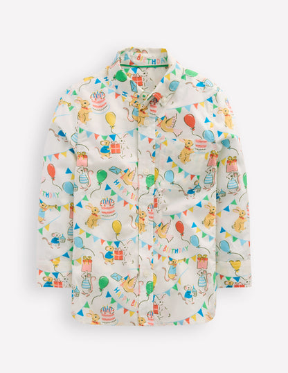Cotton Shirt-Birthday Print-2