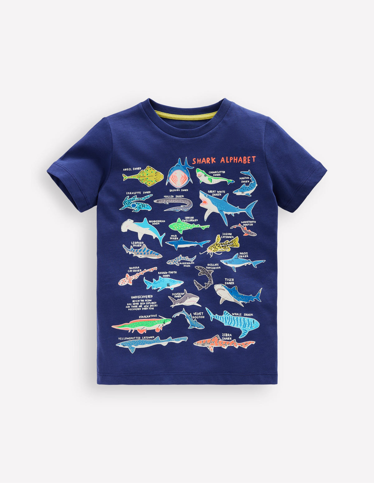 Glow-In-The-Dark T-shirt-Starboard Blue Sharks - Image 1
