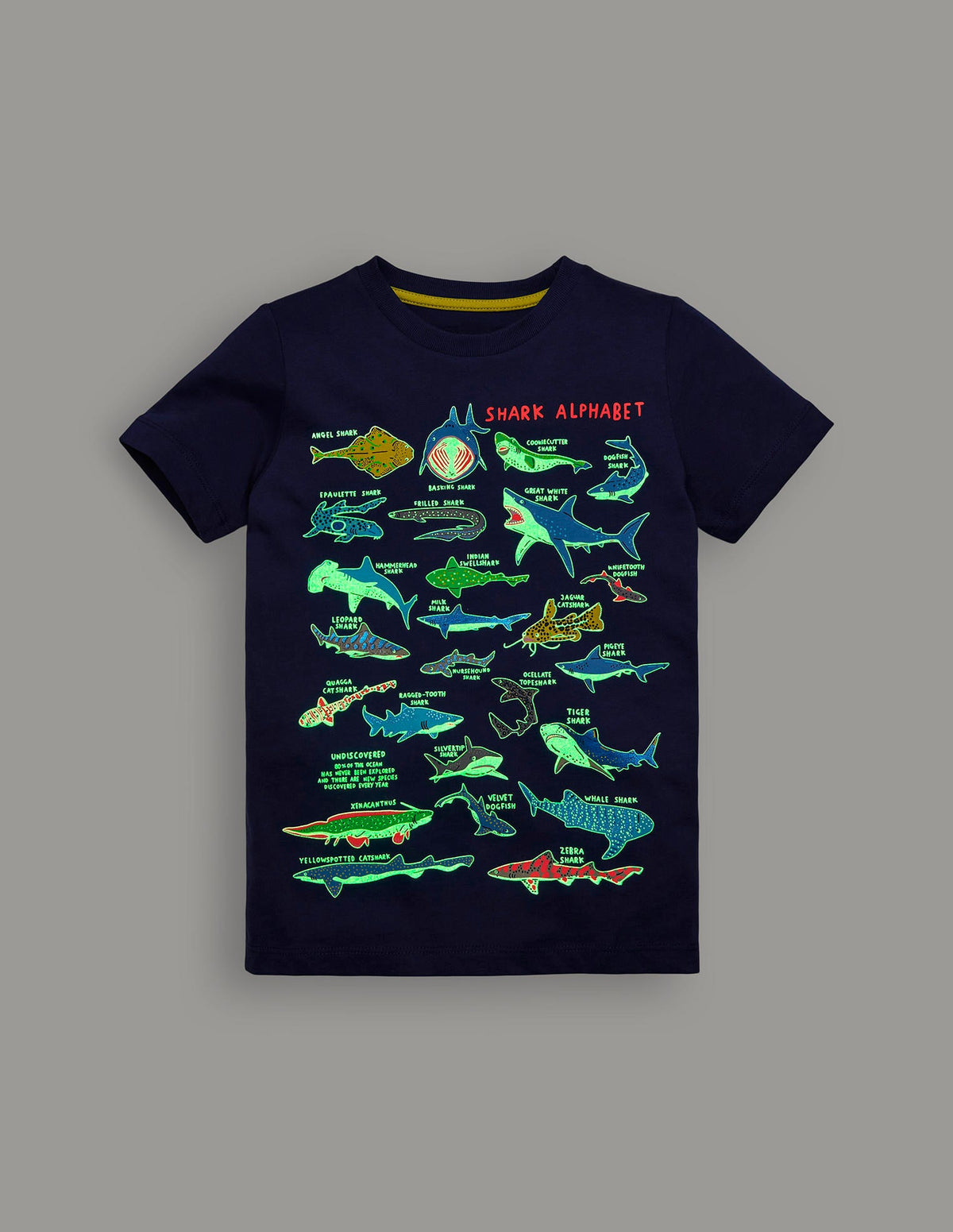Glow-In-The-Dark T-shirt-Starboard Blue Sharks - Image 4