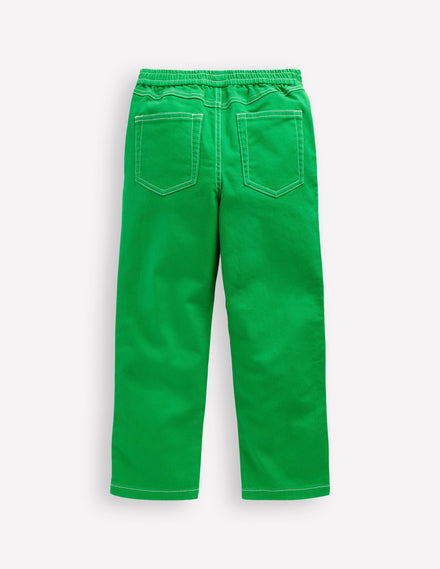 Pull-On Trousers-Sapling Green