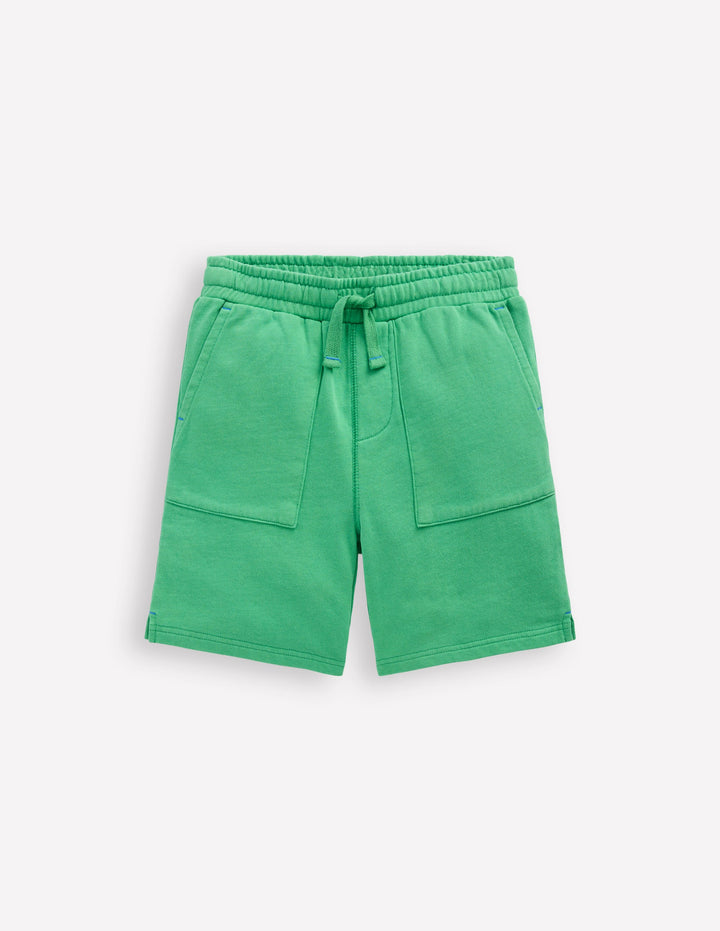 Garment Dye Shorts-Green Spruce