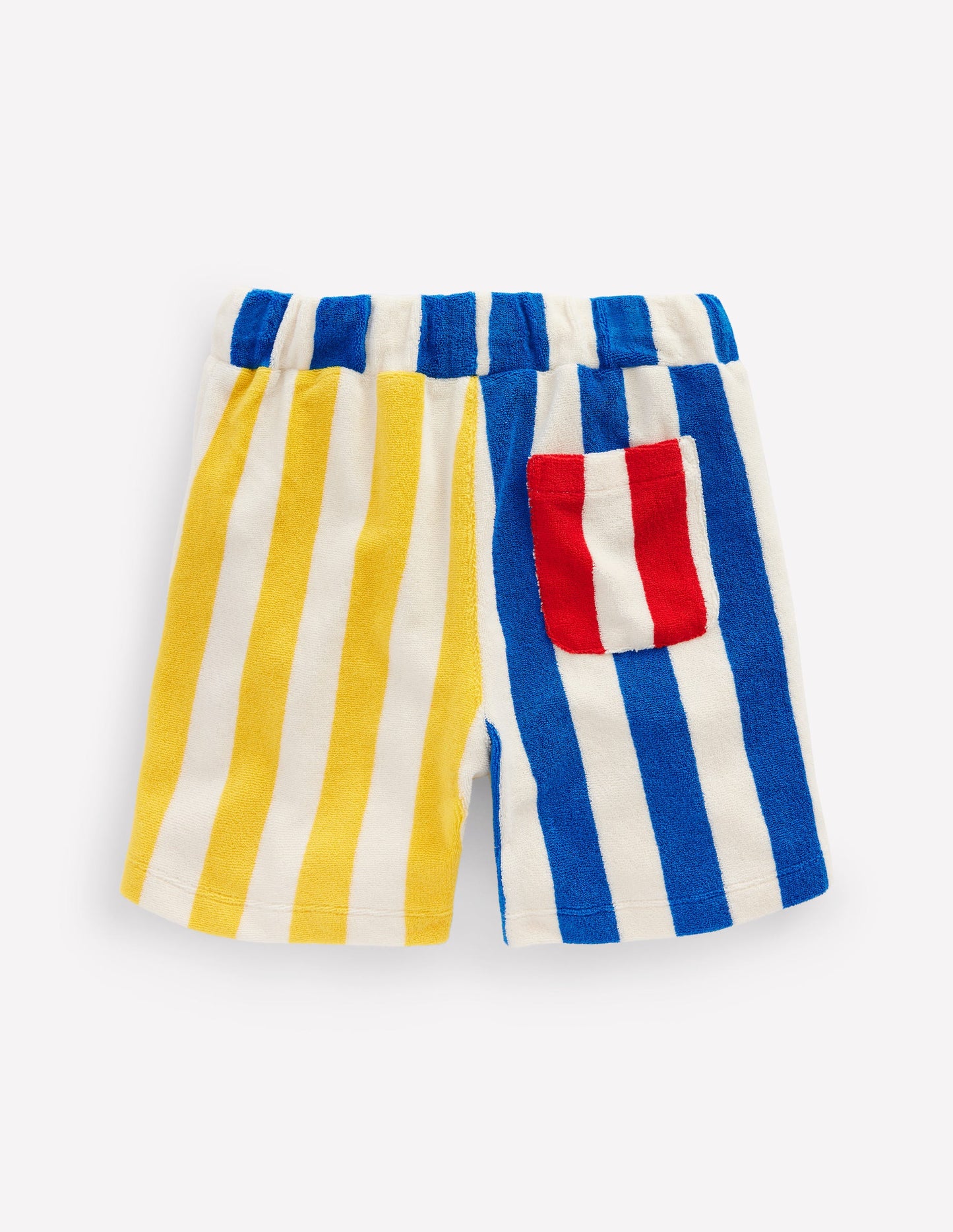 Towelling Shorts-Fiesta and Directoire Stripe