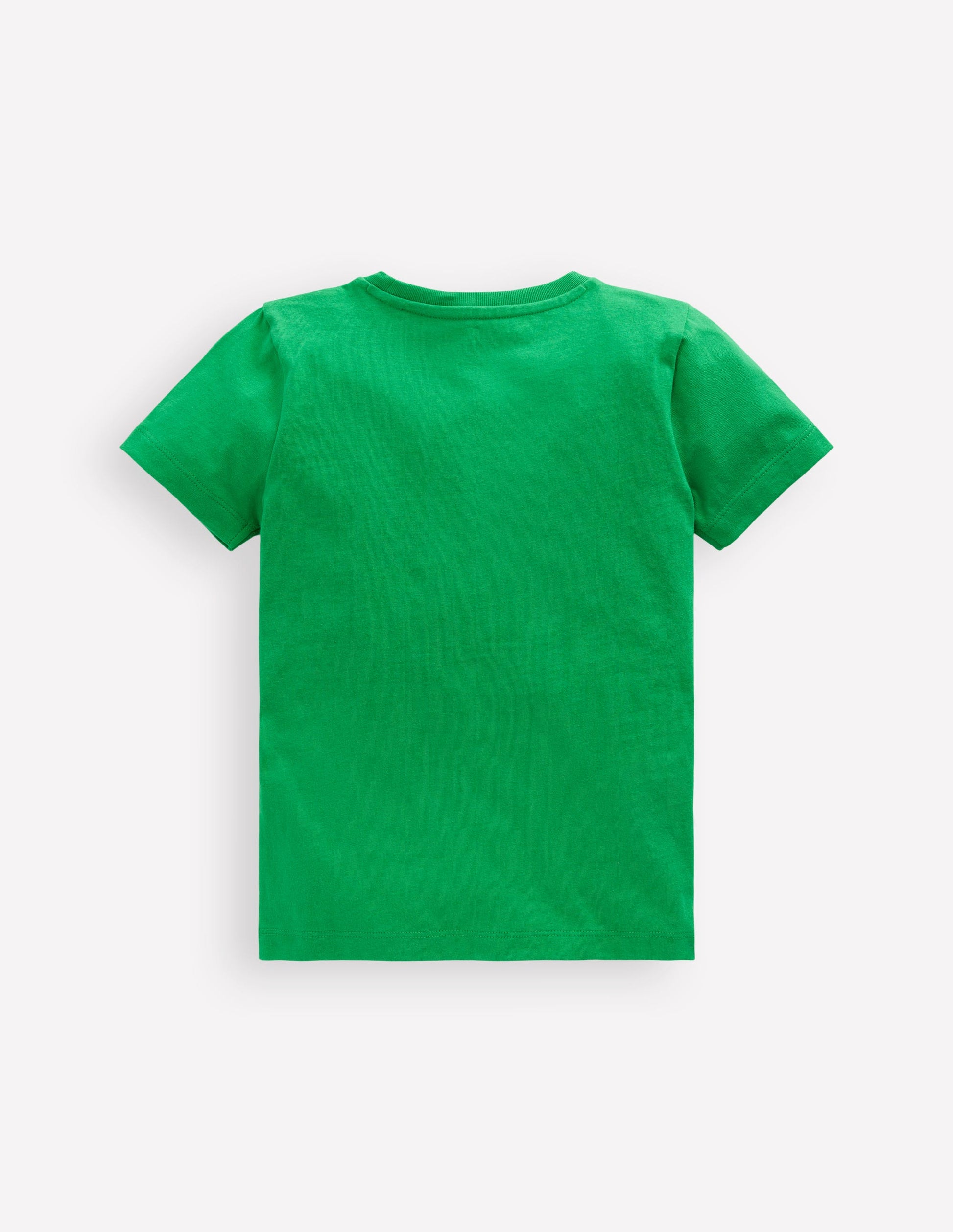 Short Sleeve Appliqué T-shirt-Sapling Green Guinea-Pig-2