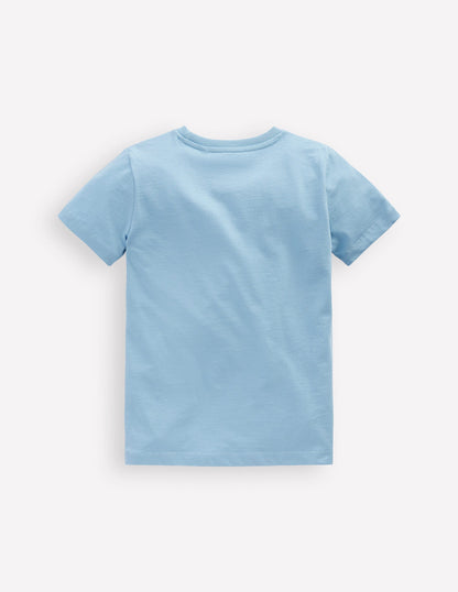 Short Sleeve Riso T-Shirt-Glacier Blue Ice Cream-2