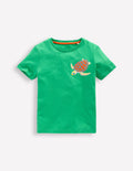 Front & Back Printed T-shirt-Aquamarine Blue Turtles
