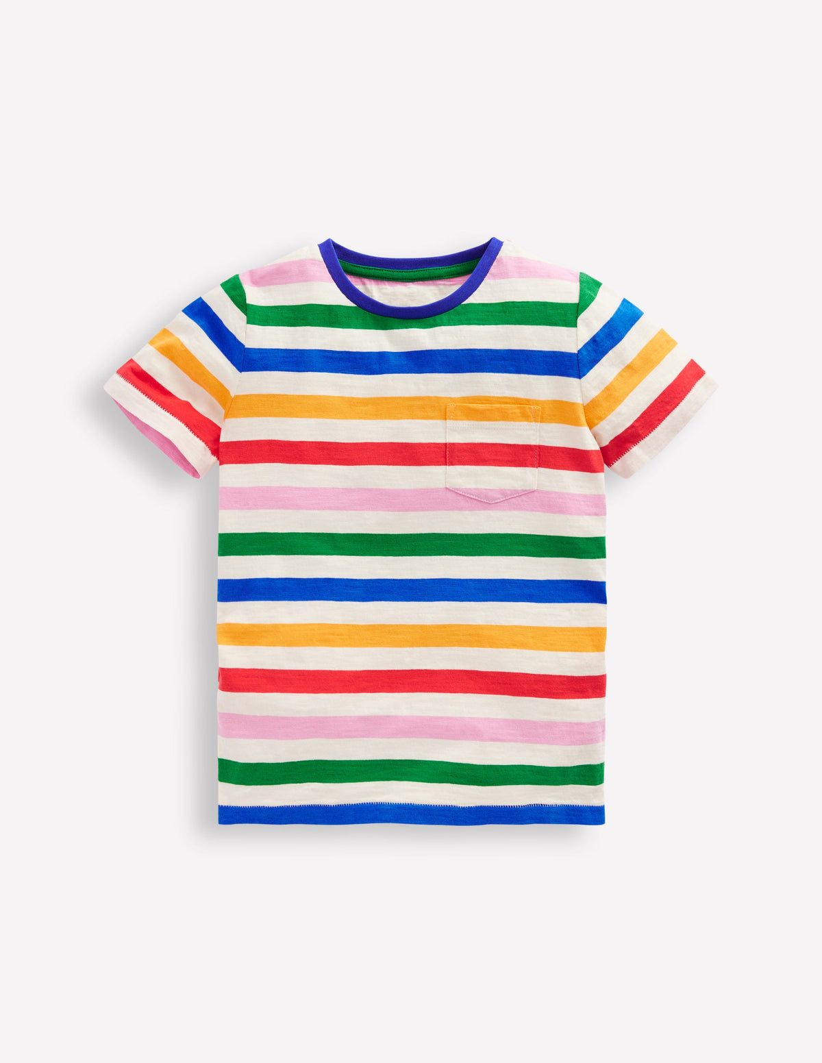 Everyday Short Sleeve T-Shirt-Rainbow Stripe - Image 1