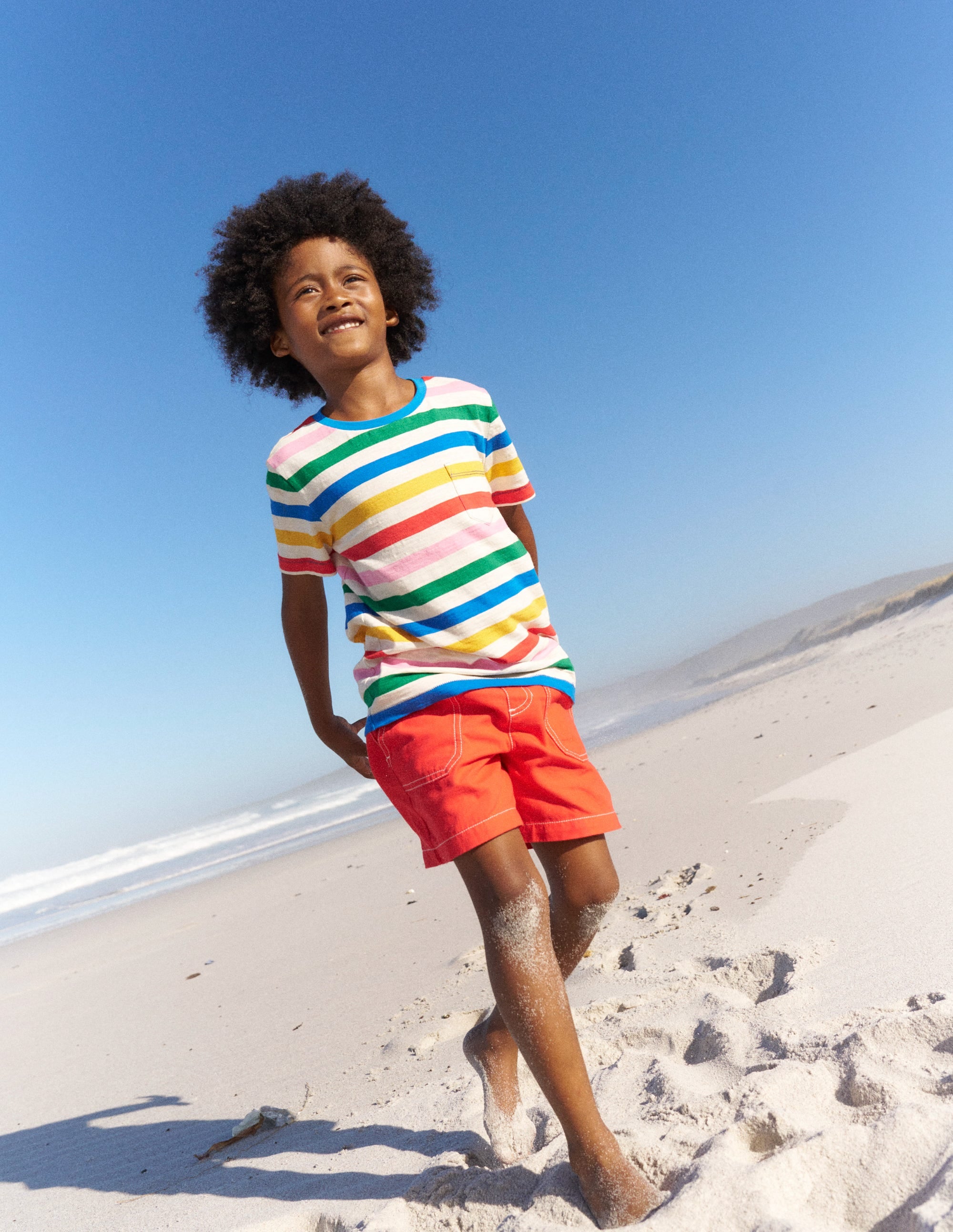 Everyday Short Sleeve T-Shirt-Rainbow Stripe - Image 4