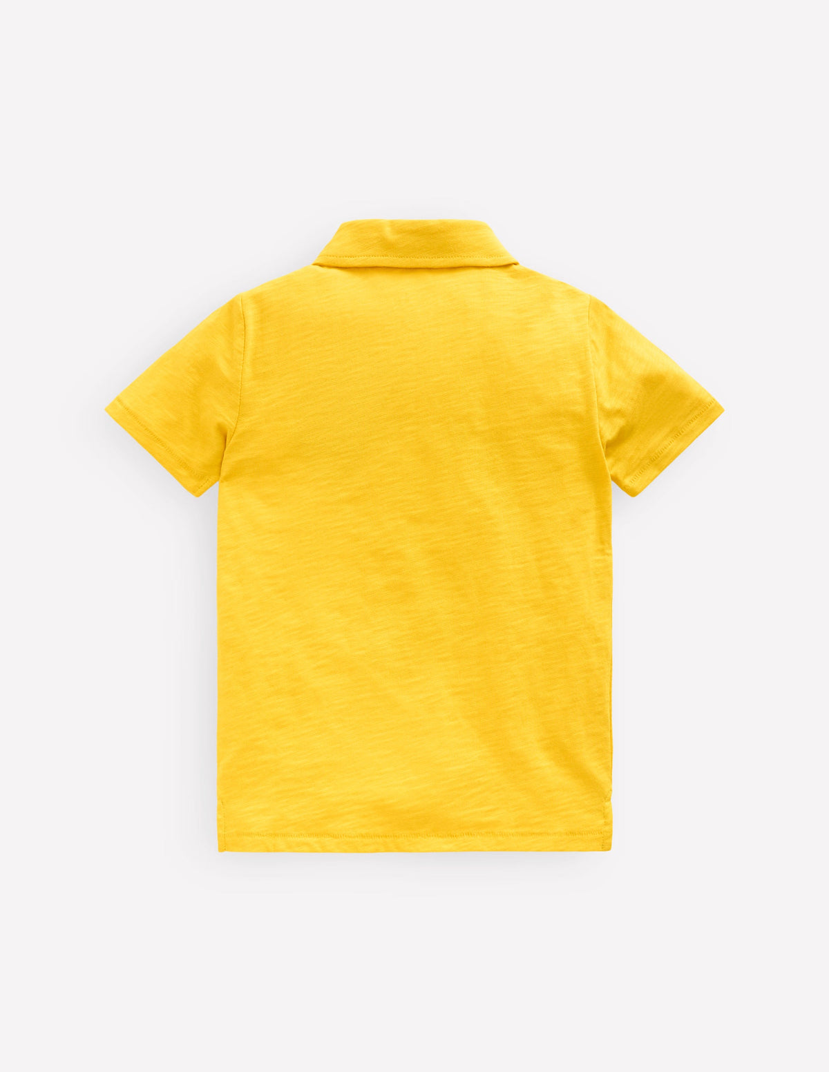 Slub Polo Shirt-Pineapple Yellow - Image 2