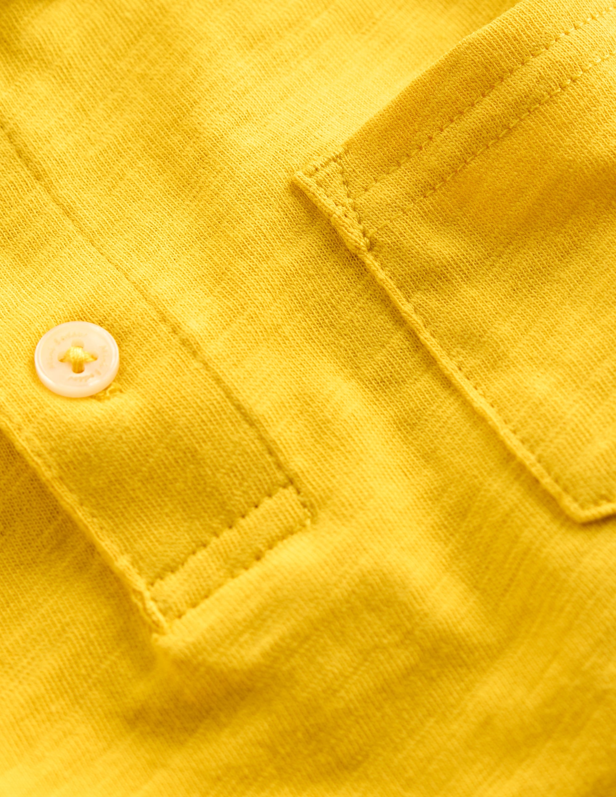 Slub Polo Shirt-Pineapple Yellow - Image 3