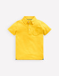Slub Polo Shirt-Pineapple Yellow