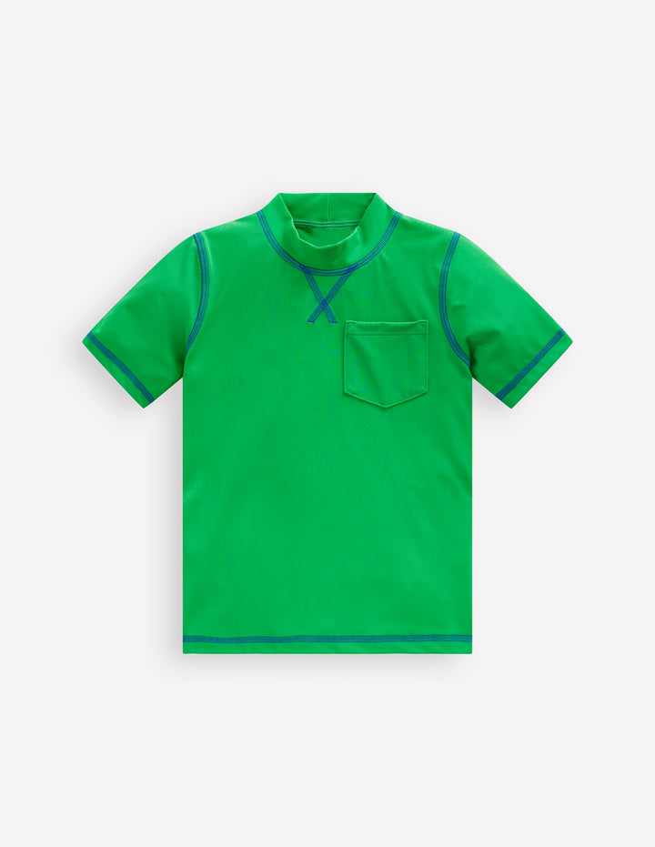 Short Sleeve Rash Vest-Sapling Green