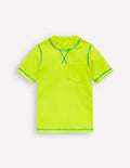 Short Sleeve Rash Vest-Acid Yellow