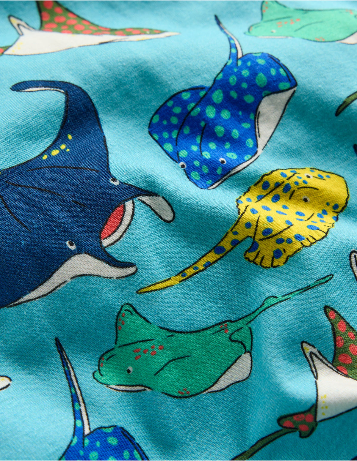 Snug Short John Pyjamas-Caribbean Blue Rays - Image 3