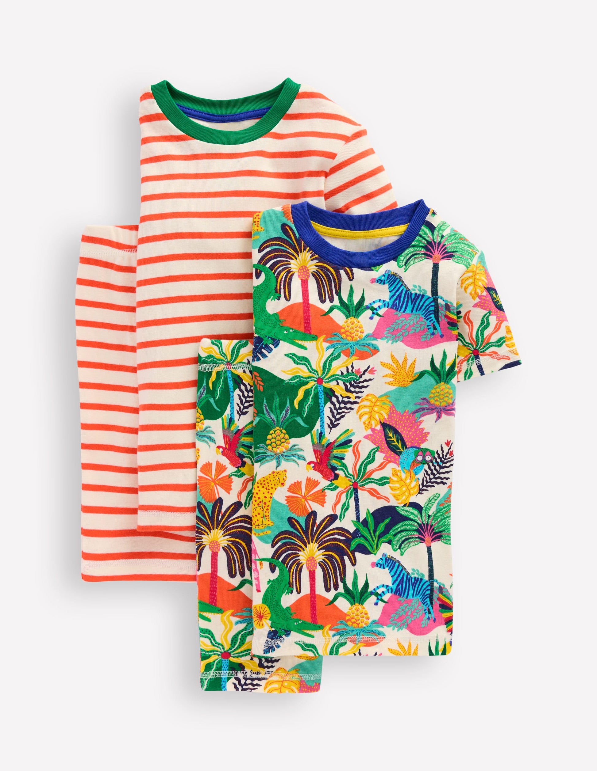 Snug Twin Pack Short Johns-Ivory Multi Jungle-1