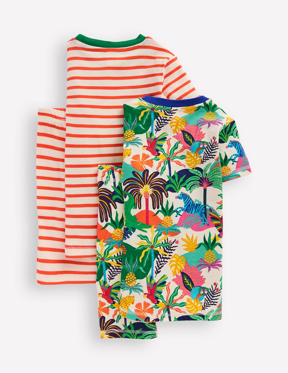 Snug Twin Pack Short Johns-Ivory Multi Jungle