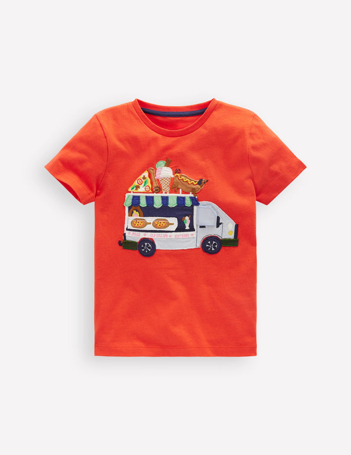 Lift-The-Flap T-shirt-Firecracker Red