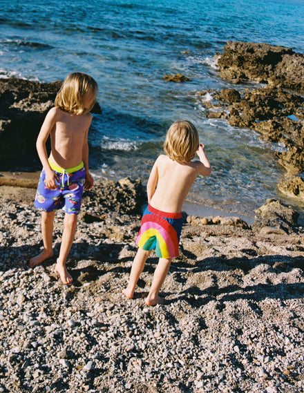 Swim Shorts-Rainbow