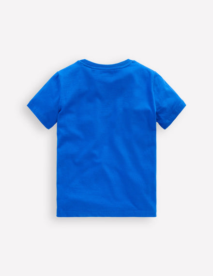 Short Sleeve GITD T-shirt-Kingfisher Blue Bugs