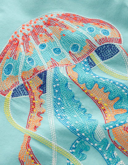 Glow Superstitch T-Shirt-Caribbean Blue Jellyfish-4