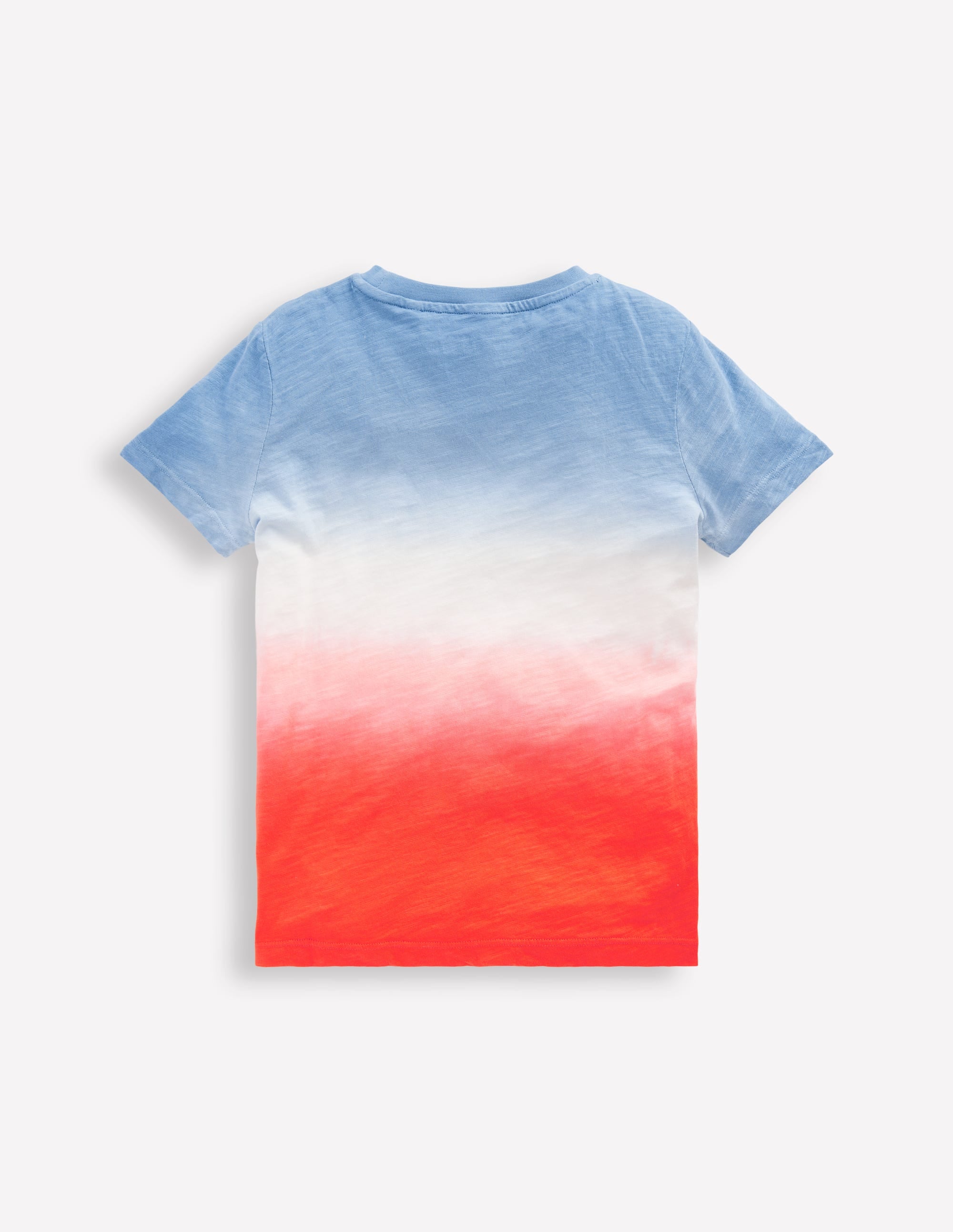 Tie Dye T-Shirt-Glacier Blue and Sunset Orange - Image 2