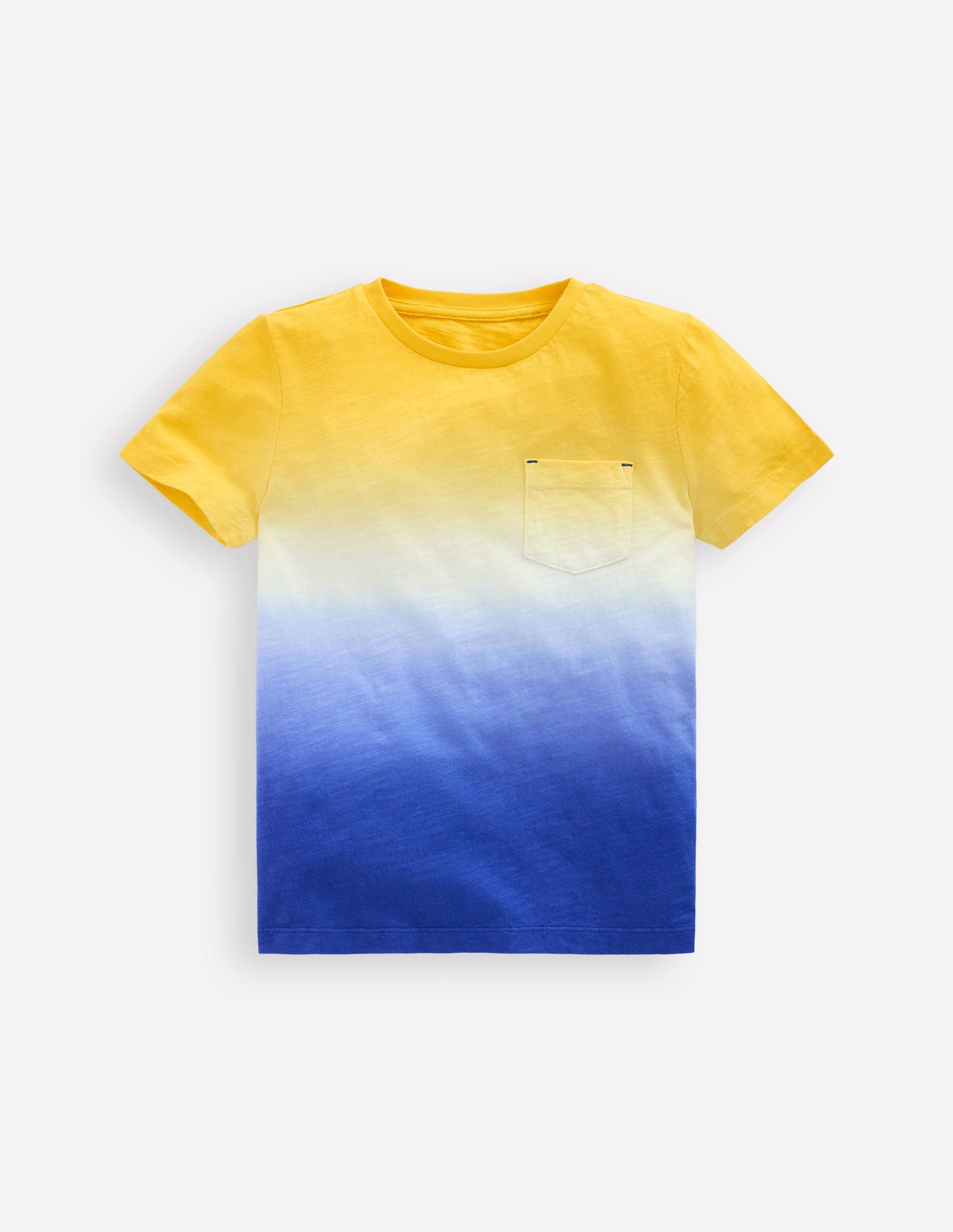 Tie Dye T-Shirt-Pineapple Yellow/ Bright Blue-1
