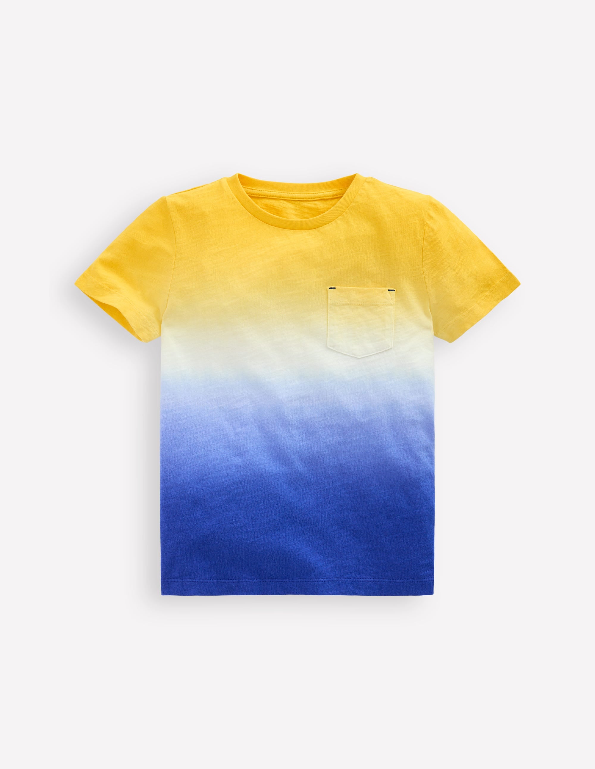 Tie Dye T-Shirt-Pineapple Yellow/ Bright Blue - Image 1