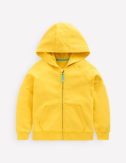 Garment Dye Zip Up Hoodie-Passionfruit-1