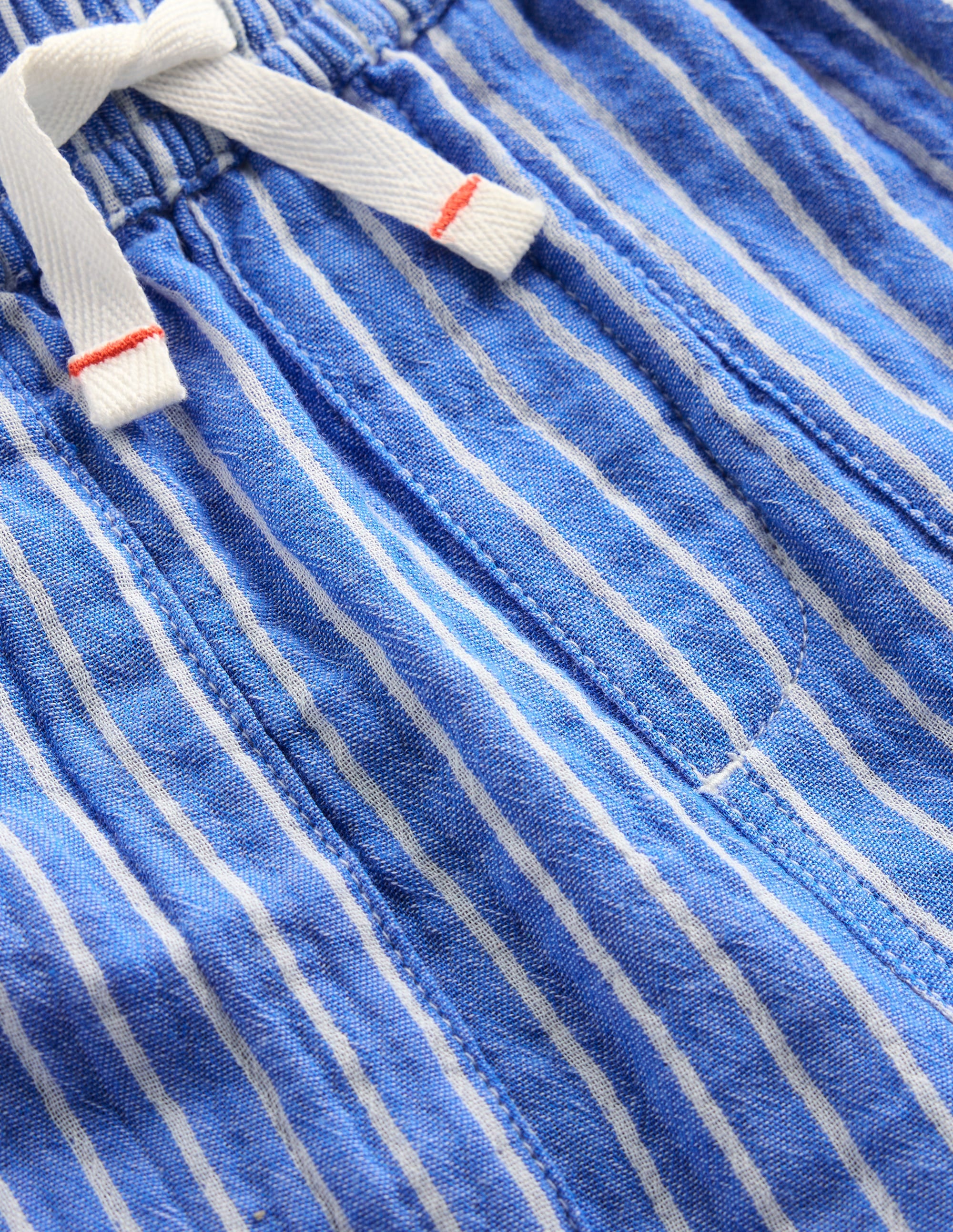 Double Cloth Shorts-Campanula Ticking - Image 3