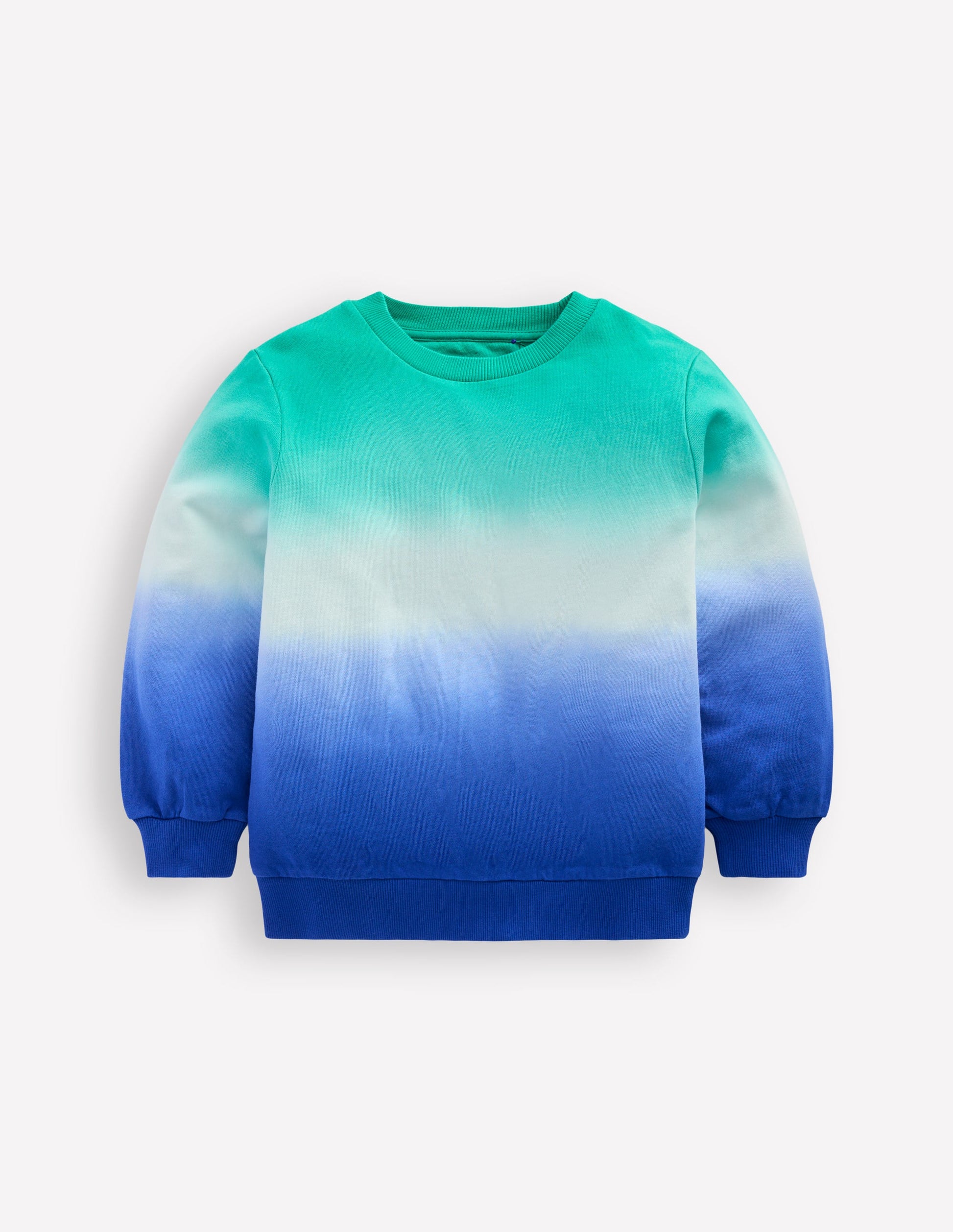 Tie Dye Sweatshirt-Bright Blue/ Aquamarine Blue-1