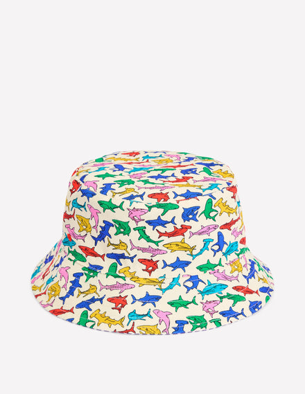 Bucket hat-Sapphire Blue Ticking Stripe