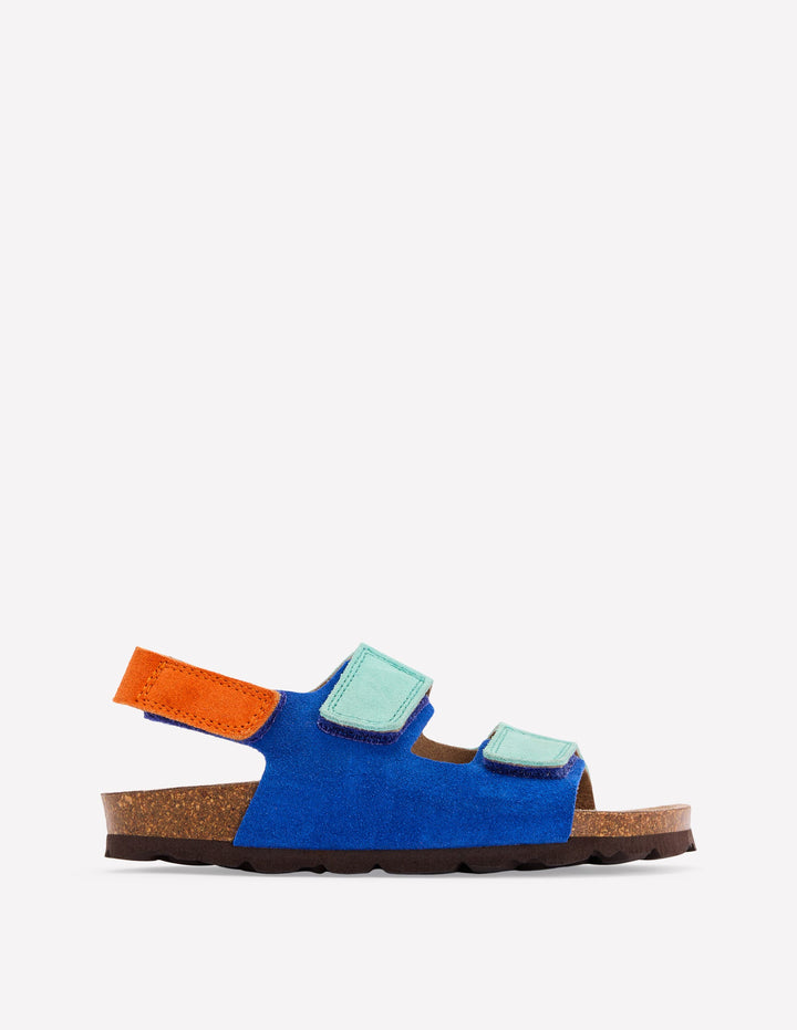 Colourblock Sandals-Blue Colourblock