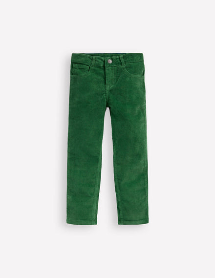 Classic Cord Trousers-Pine Green