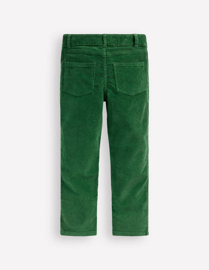 Classic Cord Trousers-Pine Green-2