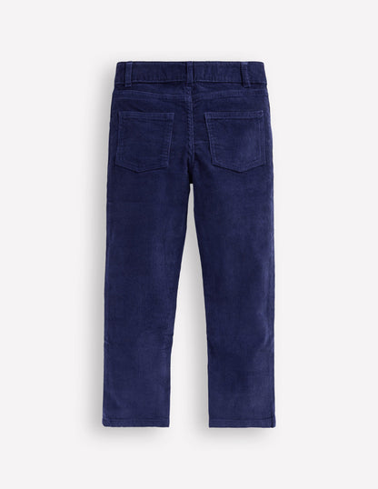 Classic Cord Trousers-Bright Blue-2
