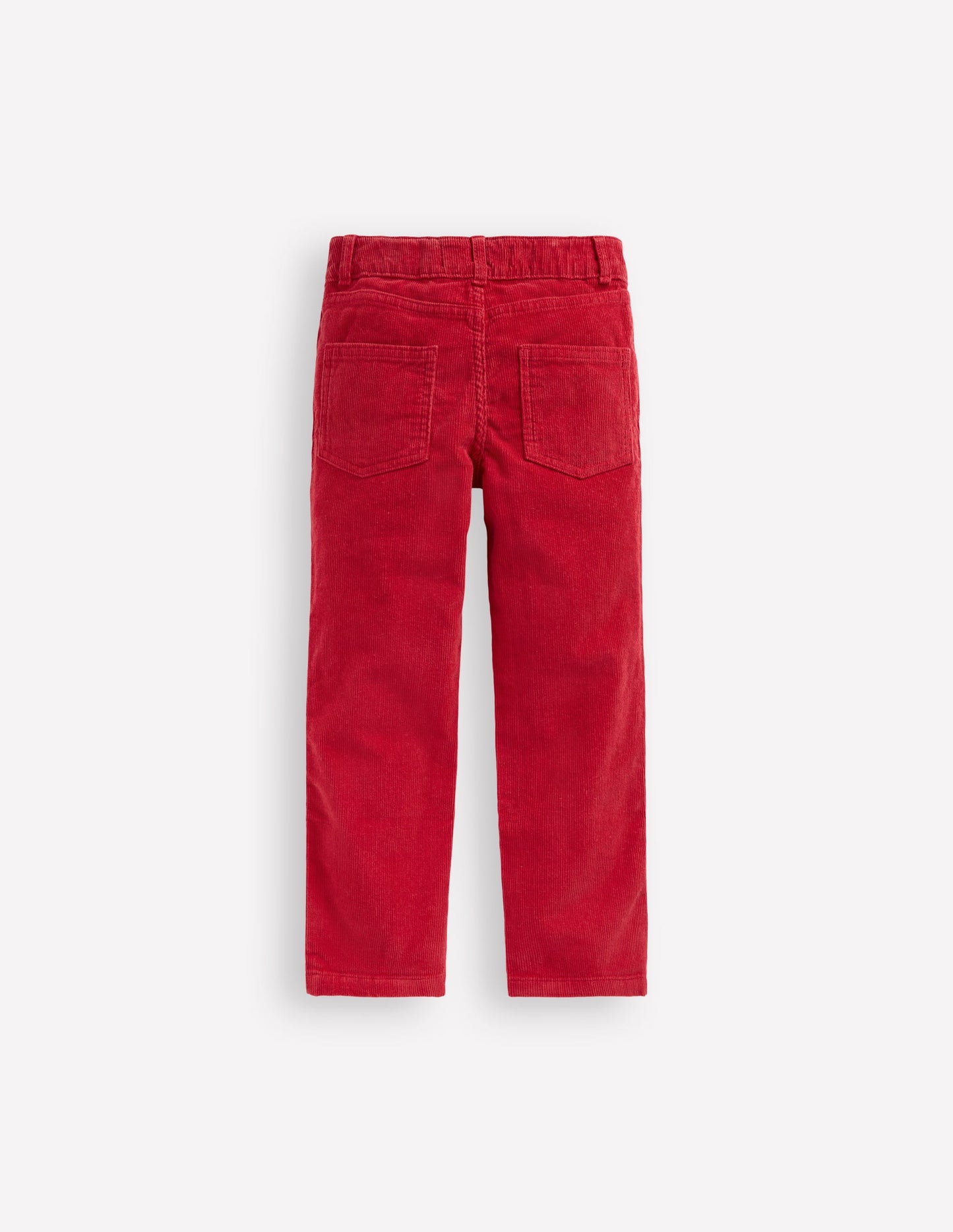 Classic Cord Trousers-Carmine Red