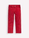 Classic Cord Trousers-Carmine Red