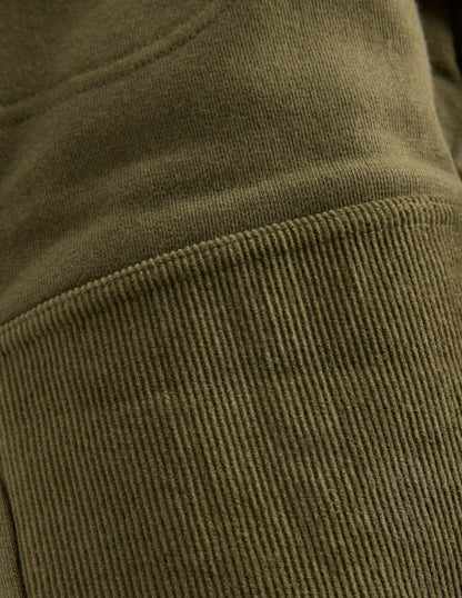 Warrior Knee Joggers-Woodland Green Cord-3