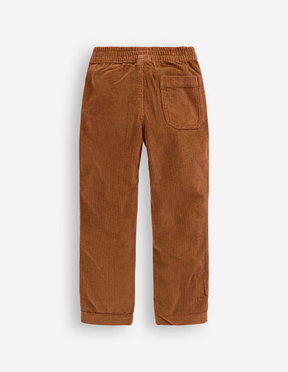 Pull-on Cord Trousers-Ginger-4