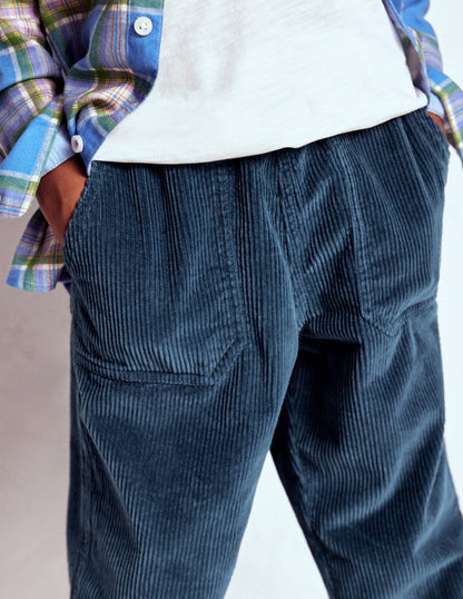 Pull-on Cord Trousers-Blueberry Pie-3