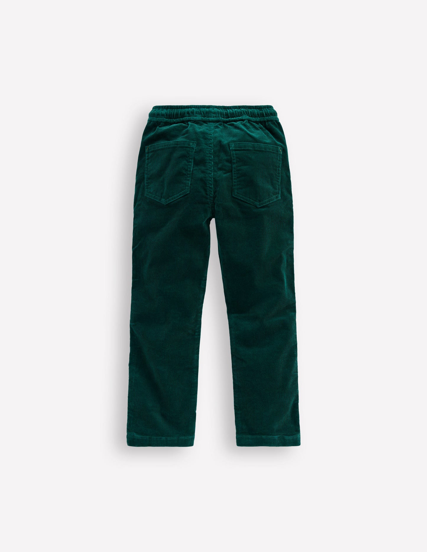 Slim Pull-On Trousers-Emerald Night Cord