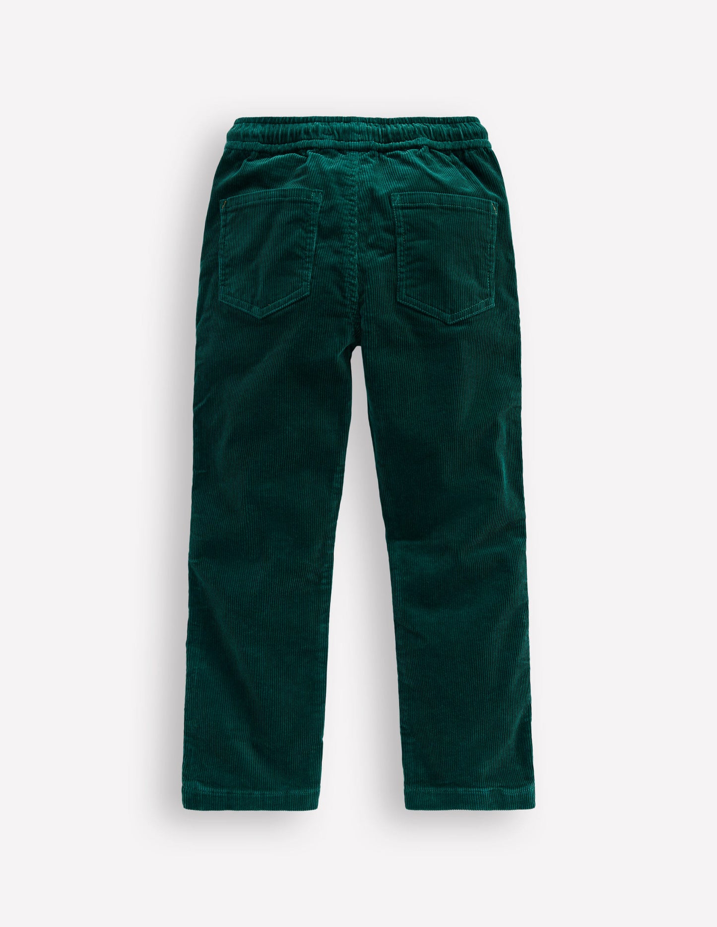 Slim Pull-On Trousers-Emerald Night Cord