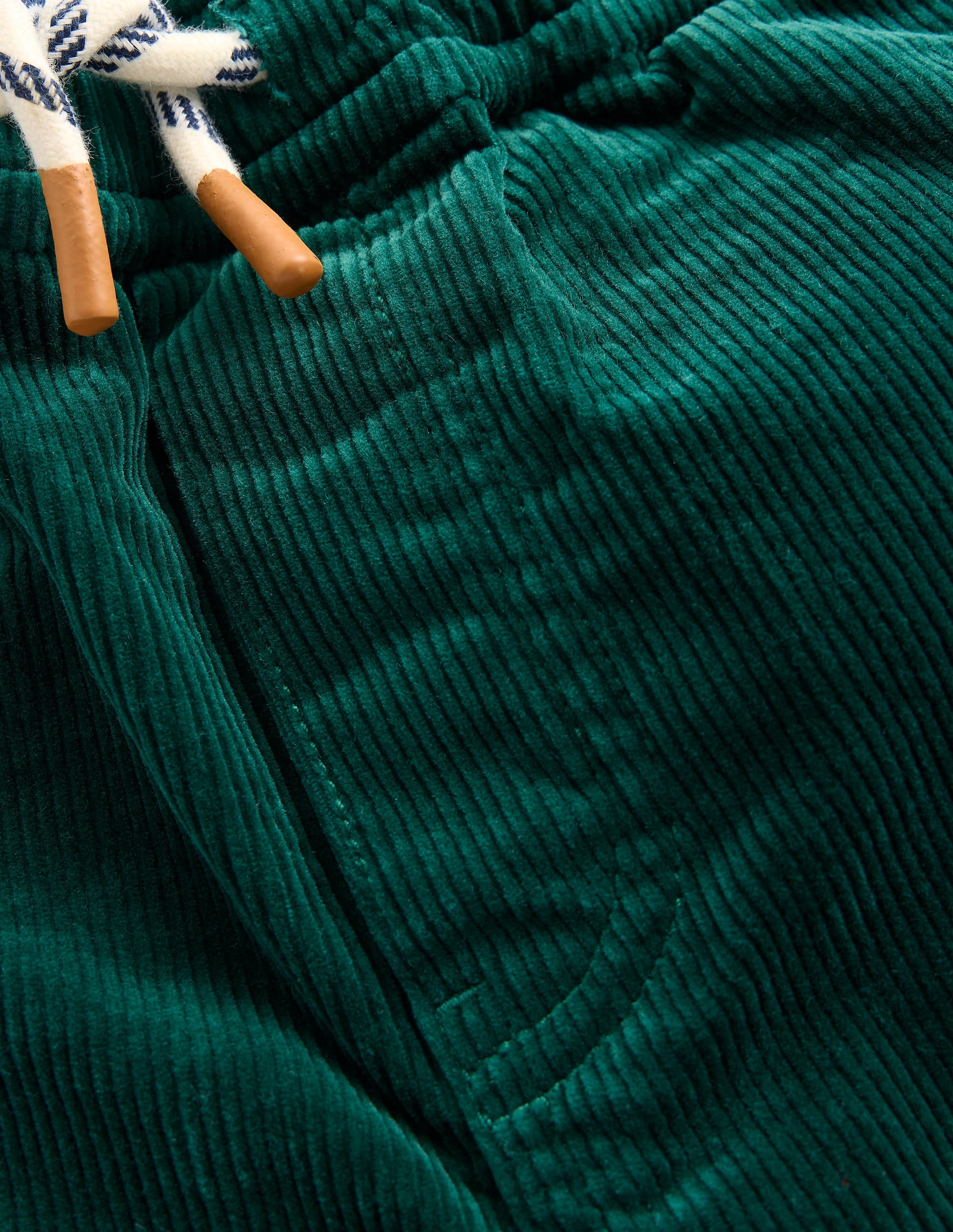 Slim Pull-On Trousers-Emerald Night Cord - Image 3